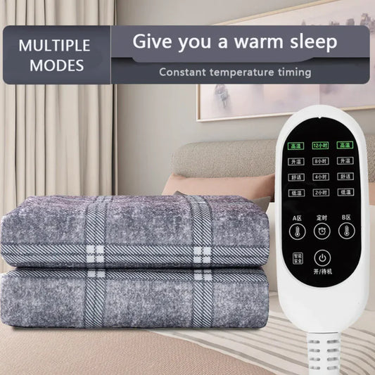 Striped Electric Blanket - 110V